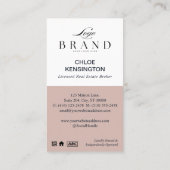 Elegant Home Real Estate Key Professional Photo 名刺 (裏面)