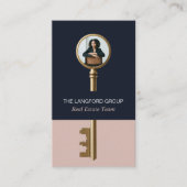 Elegant Home Real Estate Key Professional Photo 名刺 (正面)