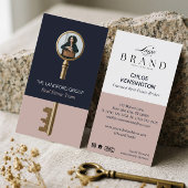 Elegant Home Real Estate Key Professional Photo 名刺