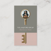 Elegant Home Real Estate Key Professional Photo 名刺 (正面)