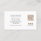 Elegant Honey Bee Logo Skincare Products 名刺 (裏面)