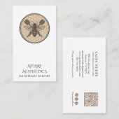 Elegant Honey Bee Logo Skincare Products 名刺 (正面/裏面)