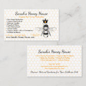 Elegant Honeycomb Professional Honey Bee 名刺 (正面/裏面)