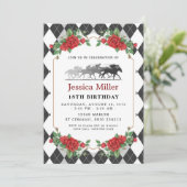 Elegant Horse Birthday Invitation 招待状 (スタンド正面)