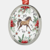 Elegant Horse Christmas Ornament Keepsake メタルオーナメント (左)