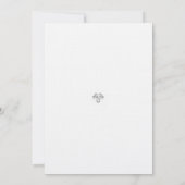 Elegant Horse Crest Wedding Invitation with Laurel 招待状 (裏面)