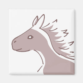 Elegant Horse Magnet - Graceful Line Art マグネット