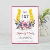 Elegant horse racing & equestrian theme 招待状 (スタンド正面)