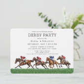 Elegant Horse Racing Garden Party Invitation 招待状 (スタンド正面)