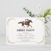 Elegant Horse Racing Garden Party Invitation 招待状 (スタンド正面)