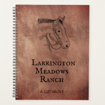 Elegant Horse Ranch Business Personalized