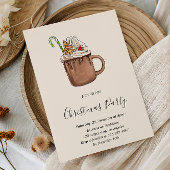 Elegant Hot Cocoa Christmas Party                  招待状
