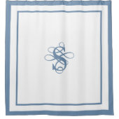 Elegant Hotel Chic Stylish Monogram シャワーカーテン (正面)
