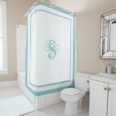 Elegant Hotel Chic Stylish Monogram シャワーカーテン (インサイチュ)