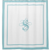 Elegant Hotel Chic Stylish Monogram シャワーカーテン (正面)