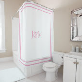 Elegant Hotel Chic Stylish Monogram Ampersand シャワーカーテン (インサイチュ)