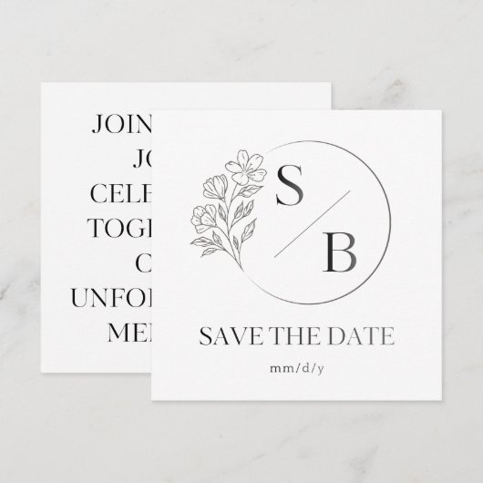 Elegant Housewarming Invitation Card 招待状 (正面/裏面)