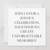 Elegant Housewarming Invitation Card 招待状 (裏面)