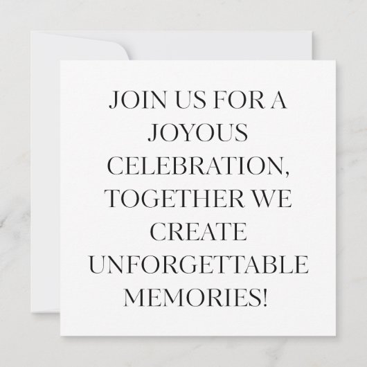 Elegant Housewarming Invitation Card 招待状 (裏面)