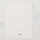 Elegant Housewarming Invitation - Hand Drawn House 招待状 (裏面)