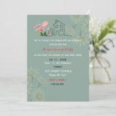 Elegant Housewarming Party Invitation 招待状 (スタンド正面)