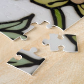 Elegant hummingbird artwork botanical boho chic ジグソーパズル (側面)