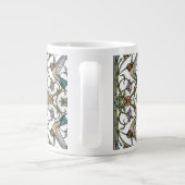 Elegant hummingbird artwork botanical boho chic ジャンボコーヒーマグカップ (裏面)