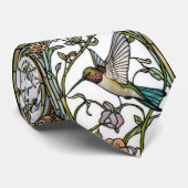 Elegant hummingbird artwork botanical boho chic ネクタイ (ロール)