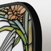 Elegant hummingbird artwork botanical boho chic ピックルボールラケット (左詳細)