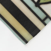 Elegant hummingbird artwork botanical boho chic フリースブランケット (角)