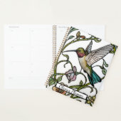 Elegant hummingbird artwork botanical boho chic プランナー手帳 (ディスプレー)