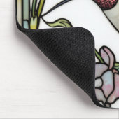 Elegant hummingbird artwork botanical boho chic マウスパッド (コーナー)
