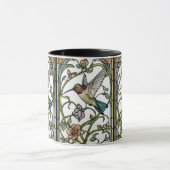 Elegant hummingbird artwork botanical boho chic マグカップ (中央)