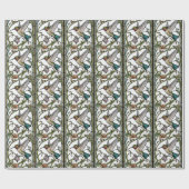 Elegant hummingbird artwork botanical boho chic ラッピングペーパー (フラット)