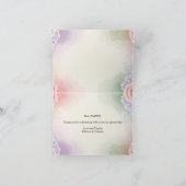 Elegant Hydrangea Peony ウェディングサンクスカード 折りたたみ式  サンキューカード (内部)