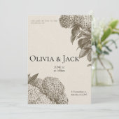 Elegant “I Do” Wedding Invitation – Customizable  招待状 (スタンド正面)