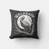 Elegant Ibis – Monochrome Wildlife - endangered  クッション (正面)