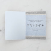 Elegant Ice Skating Glitter Figure Skate Birthday カード (内部)