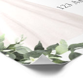 Elegant Illustrated Wedding Invitation  ポスター (角)