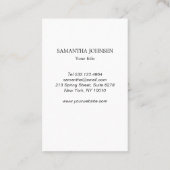 Elegant Imitat-Gold Streifen 名刺 (裏面)