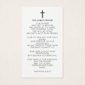 Elegant In Loving Memory Photo Funeral Prayer (裏面)