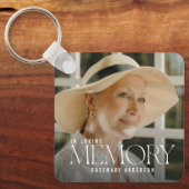 Elegant In Loving Memory Photo Keepsake キーホルダー (正面)