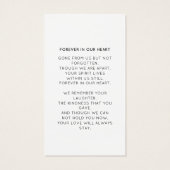 Elegant In Loving Memory Script Photo Funeral  (裏面)