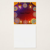 Elegant Indian Diwali Profile Card (正面&裏面)