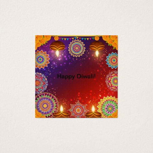 Elegant Indian Diwali Profile Card (正面)