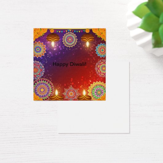 Elegant Indian Diwali Profile Card (デスク)