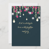 Elegant Indian Wedding Sangeet Ceremony Invitation 招待状 (裏面)