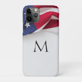 Elegant Initial American Flag Monogram Case-Mate iPhoneケース (裏)