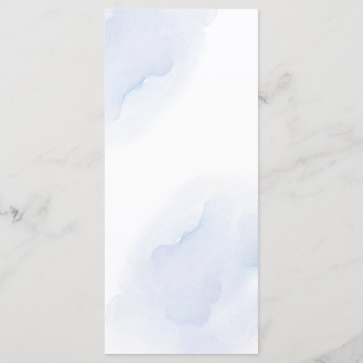 Elegant Initial Script Monogram Classic Wedding メニュー (裏面)