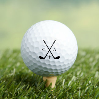 Elegant Initials Custom Golf Gift- Modern Monogram ゴルフボール